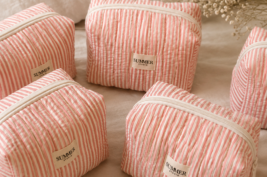 Candy Floss Quilted Pouch