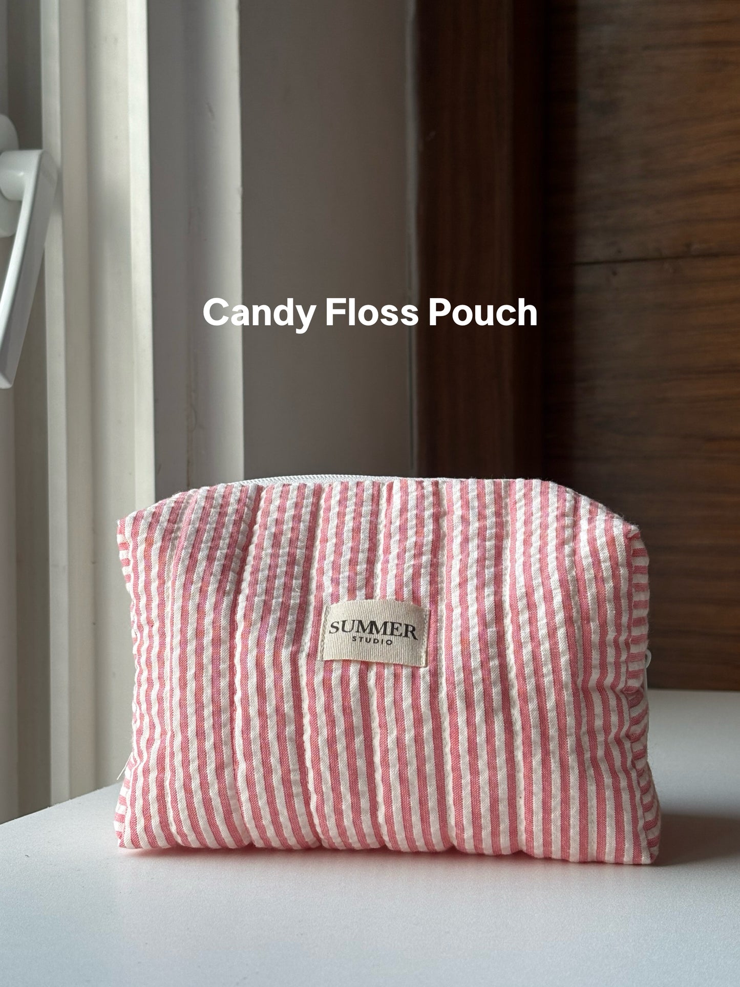Candy Floss Quilted Pouch