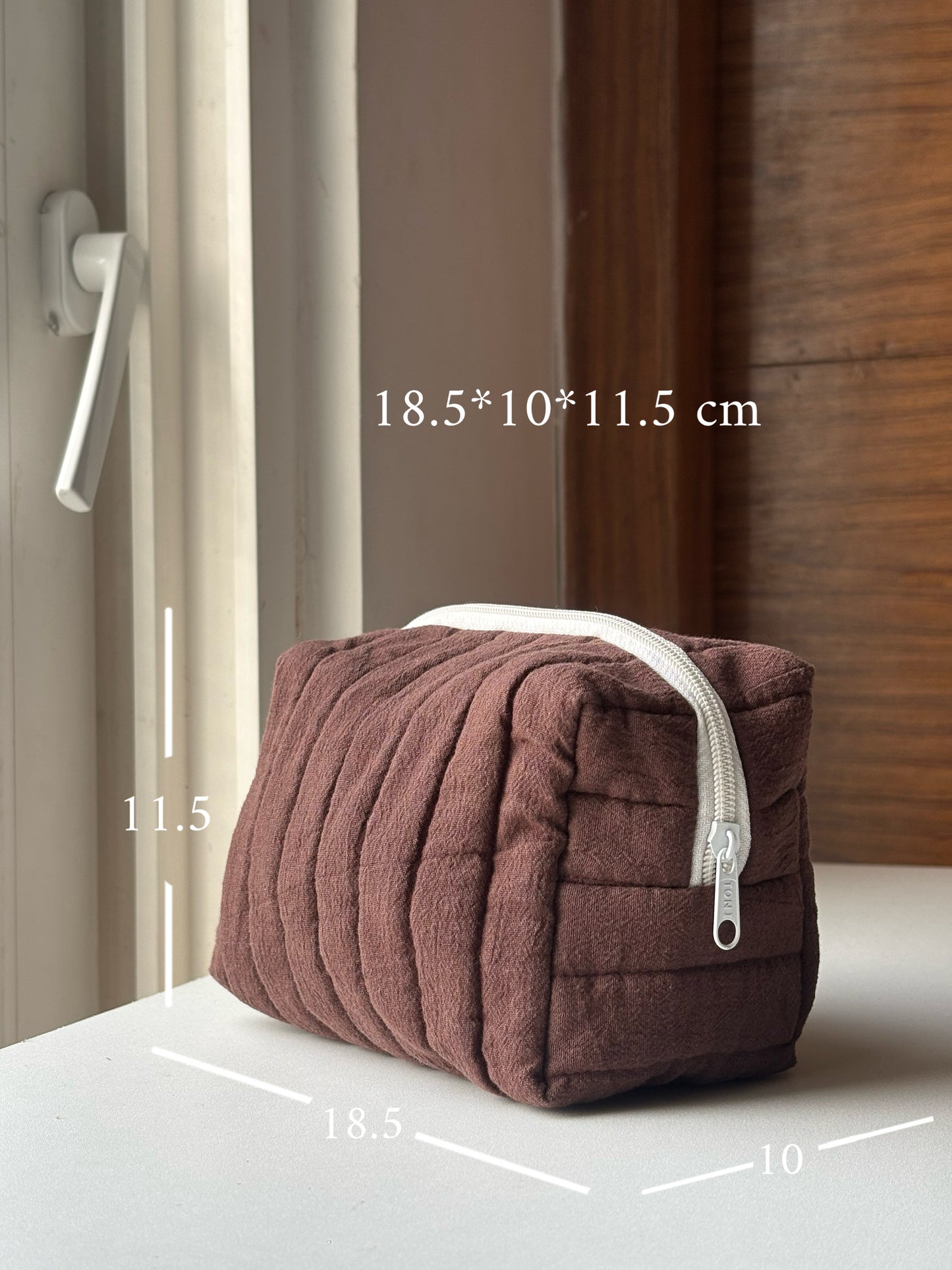 Caramel Brew Quilted Pouch